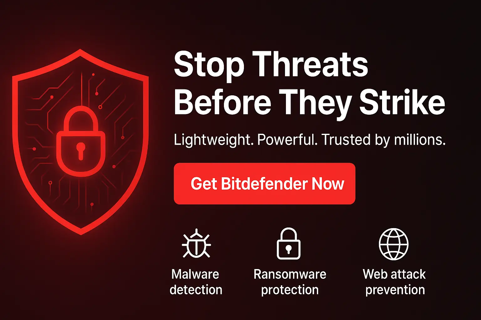 Infographic showcasing Bitdefender antivirus features focused on secure online banking and advanced device protection